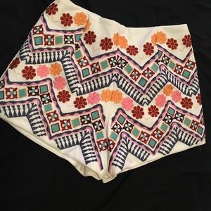 Tribal print shorts